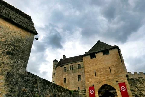 Chateau de Beynac. Stock Photos