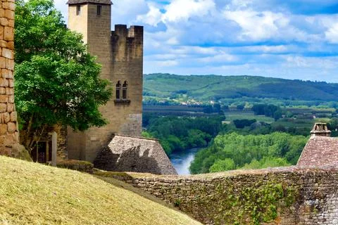 Chateau de Beynac. Stock Photos
