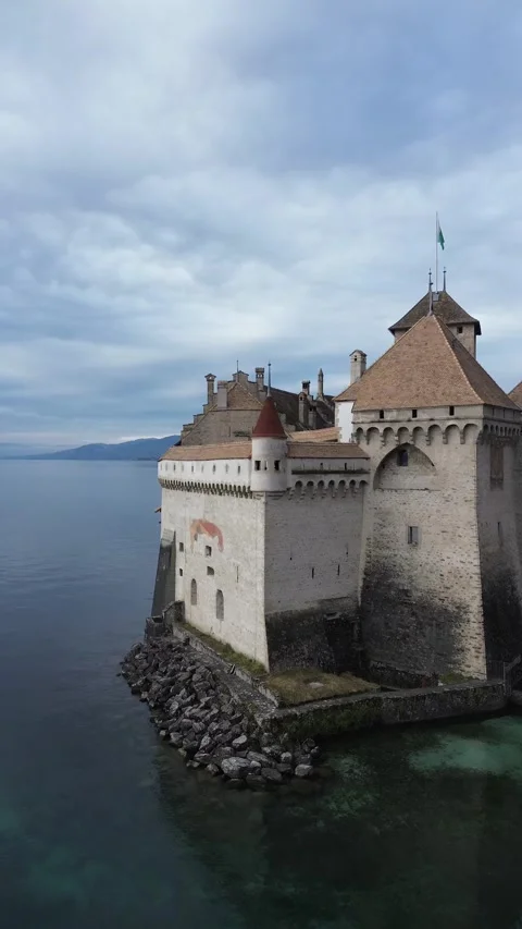 Chateau de Chillon, Switzerlan Stock Footage 309514363