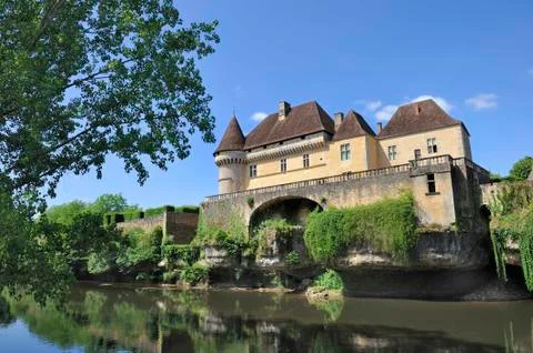 Chateau de Losse Stock Photos