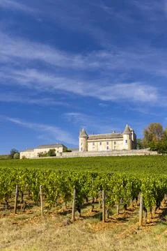 Chateau de Rully castle, Saone-et-Loire departement, Burgundy, France Stock Photos