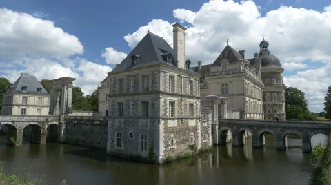 Chateau de Serrant - Saint-Georges-sur-Loire France - HD 4k+ Stock Footage 41115887