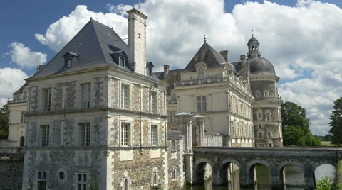 Chateau de Serrant - Saint-Georges-sur-Loire France - HD 4k+ Stock Footage 41121680
