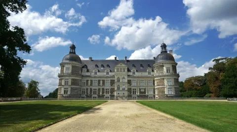 Chateau de Serrant - Saint-Georges-sur-Loire France - HD 4k+ Stock Footage 42026711