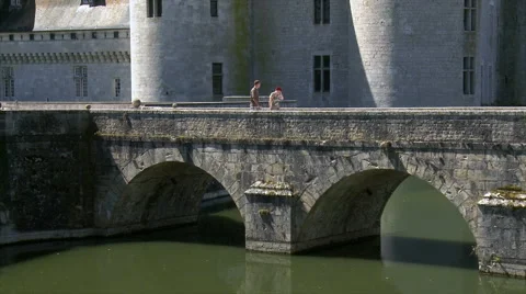 Chateau de Sully-sur-Loire - Sully sur Loire, France Stock Footage 45320667