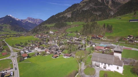 Château-d'Oex / Gstaad area Video stock 63764314