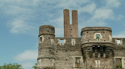 Chateau du Plessis-Mace (2) -  	Le Plessis-Mace France Stock Footage 39011872