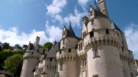 Chateau d'Usse (3) - Rigny Usse, France Stock Footage 31983120