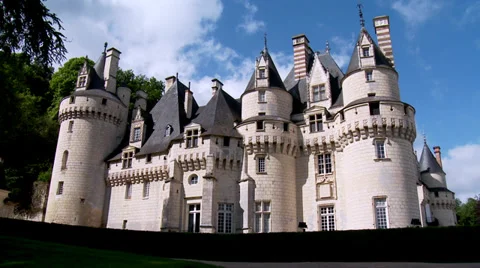 Chateau d'Usse (4) - Rigny Usse, France Stock Footage 32111444