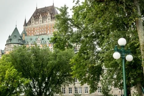 Chateau Frontenac in Quebec Stock Photos