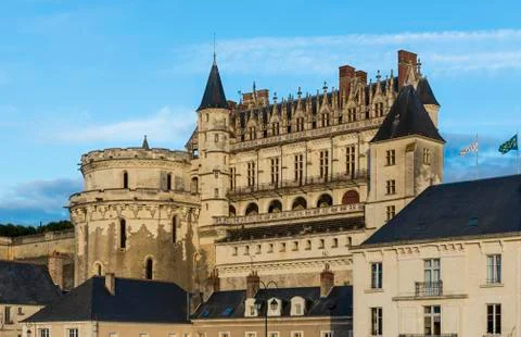 Chateau at the loire Stock Photos