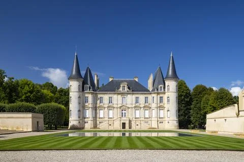 Chateau Pichon Longueville Baron, Medoc, France Stock Photos