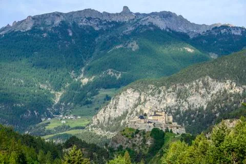 Chateau-queyras 스톡 사진