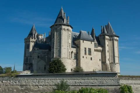 Chateau in saumur Stock Photos