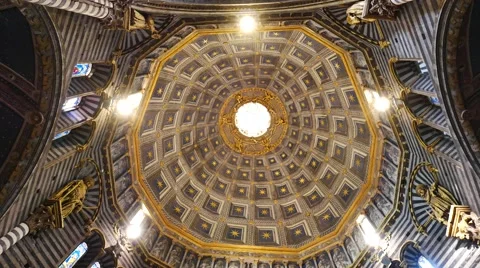 Chatedral of siena Stock Footage 68403477