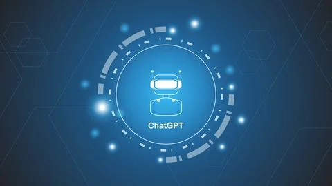 ChatGPT Ai artificial intelligence technology hitech concept. Stock-Illustration