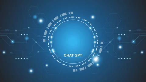 ChatGPT Ai artificial intelligence technology hitech concept. Stock-Illustration