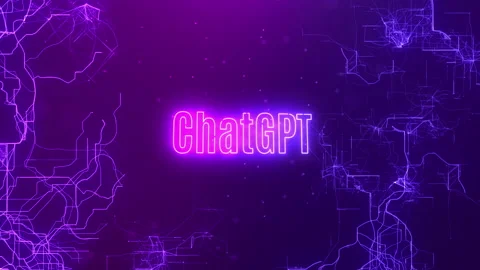 ChatGPT with AI or artificial intelligence robot developed by OpenAI. Stock Footage 234890784