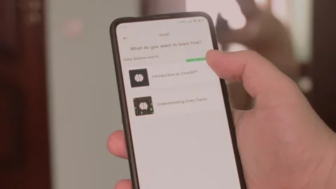 ChatGPT and data science. Learning information about ChatGPT and data science on Stock Footage 249806120