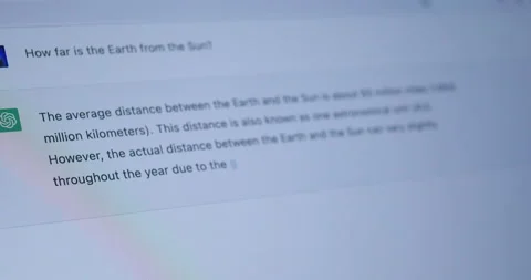 ChatGPT Answering Questions Artificial Intelligence Concept Vídeo Stock 237278604