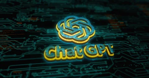 ChatGPT artificial intelligence chat bot symbol digital concept Stock Footage 243654724