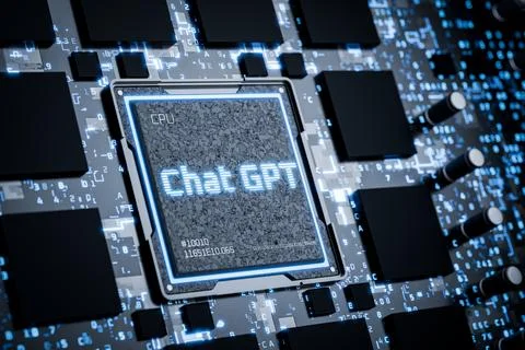 ChatGPT Chat with AI or artificial intelligence Smart AI. Artificial Stock Illustration
