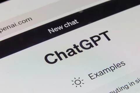 ChatGPT chatbot application on smartphone Stock Photos