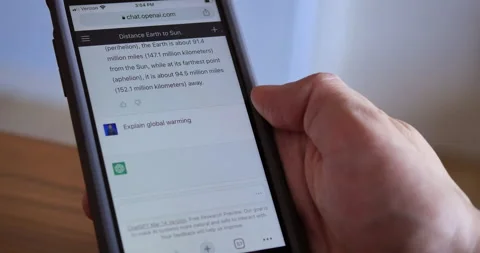 ChatGPT Computer Program Answering Questions Stock Footage 237278893