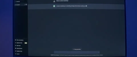 ChatGPT Generating Responses Using Artificial Intelligence and Machine Learning 動画素材 233363090