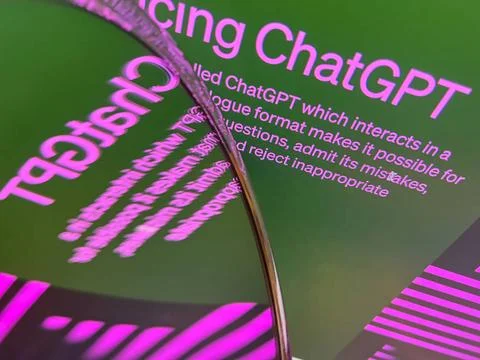 ChatGPT (Generative Pre-trained Transformer) artificial intelligence of Op... Stock-Fotos
