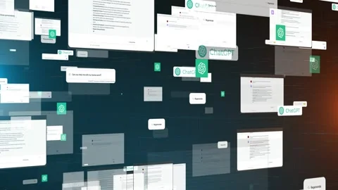 ChatGPT Harnessing AI to Transform Natural Language Understanding 스톡 동영상 255094992