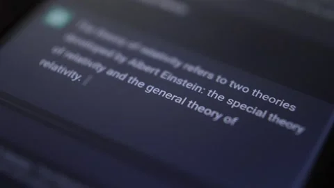 Chatgpt software with artificial intelligence write the answer of a question. 스톡 동영상 232386337