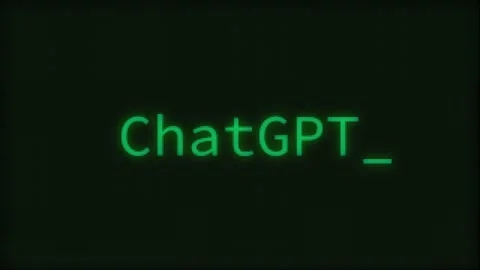 ChatGPT, Typing Text, Retro Computer Screen Stock Footage 263462751