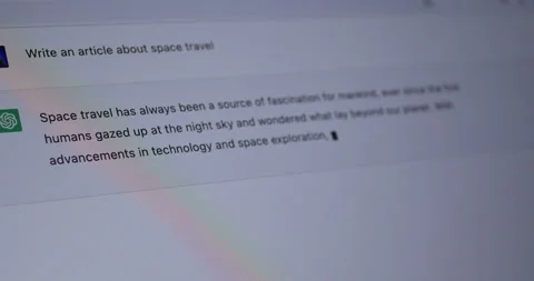 ChatGPT Writing New Article Vidéo 237279495