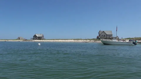 Chatham beach shacks Stock Footage 27132657