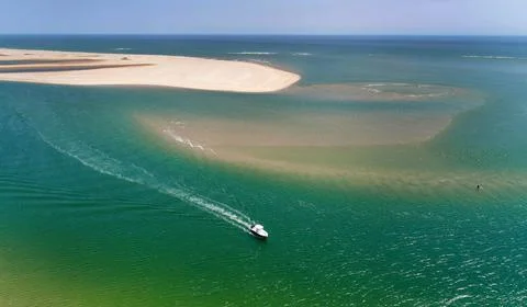 Chatham, Cape Cod Aerial with Ocean and Shore Stock Photos