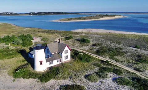 Chatham, Cape Cod Beach and Ocean Aerial Stock Photos