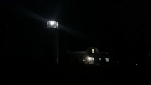 Chatham, Cape Cod Lighthouse at Night Stock Footage 170863314