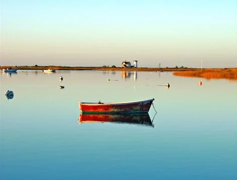 Chatham, Cape Cod Sunrise at Stage Harbor Stock Photos