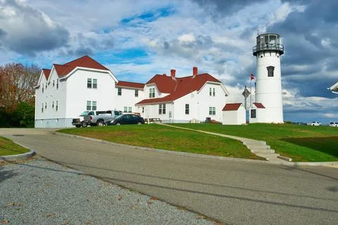 Chatham Lighthouse at Cape Cod Chatham Lighthouse at Cape Cod, Massachuset... Stock Photos