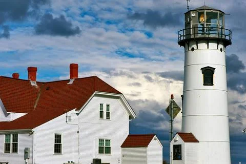 Chatham Lighthouse at Cape Cod Chatham Lighthouse at Cape Cod, Massachuset... Stock Photos