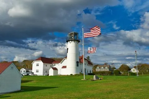 Chatham Lighthouse at Cape Cod Chatham Lighthouse at Cape Cod, Massachuset... Stock Photos