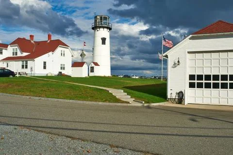 Chatham Lighthouse at Cape Cod Chatham Lighthouse at Cape Cod, Massachuset... Stock Photos