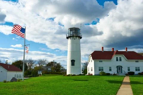 Chatham Lighthouse at Cape Cod Chatham Lighthouse at Cape Cod, Massachuset... Stock Photos