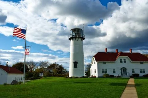 Chatham Lighthouse at Cape Cod Chatham Lighthouse, built in 1808, Cape Cod... Stock Photos