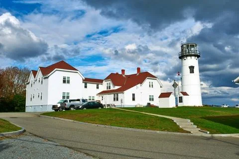 Chatham Lighthouse at Cape Cod Chatham Lighthouse, built in 1808, Cape Cod... Stock Photos