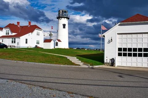 Chatham Lighthouse at Cape Cod Chatham Lighthouse, built in 1808, Cape Cod... Stock Photos