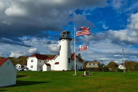 Chatham Lighthouse at Cape Cod Chatham Lighthouse, built in 1808, Cape Cod... Stock Photos