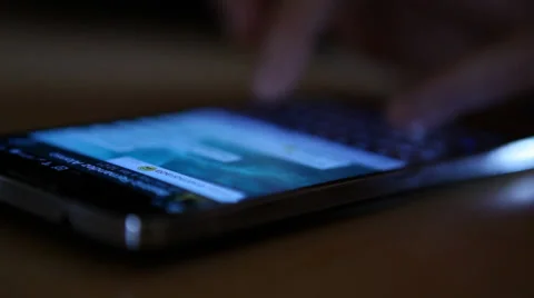 Chating on a Smart Phone - Using Whatsapp Stock Footage 38871911