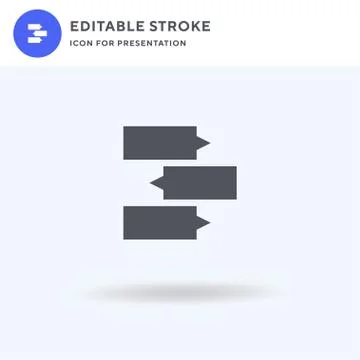 Chats icon vector, filled flat sign, solid pictogram isolated on white, logo  イラスト素材